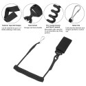 Adjustable Tactical Spring Pistol Lanyard Coiled Wire Secure Sling Strap Outdoor Combat Gear