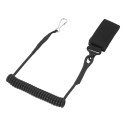 Adjustable Tactical Spring Pistol Lanyard Coiled Wire Secure Sling Strap Outdoor Combat Gear