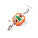 Mini Portable Electronic Crane Scale Digital Luggage Hanging Scale Fish Scale with Zero Tracking and Tare Function 150kg   Double-range Scale Digital Hanging Scale