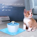 1.6L Automatic Cat Water Fountain Electric Pet Drinker Bowl Dispenser