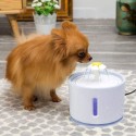 2.4L Automatic Pet Cat Water Fountain with LED Electric USB Dog Cats Pets Mute Drinker Feeder Bowl Pet Drinking Fountain Dispenser