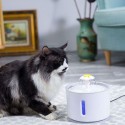 2.4L Automatic Pet Cat Water Fountain with LED Electric USB Dog Cats Pets Mute Drinker Feeder Bowl Pet Drinking Fountain Dispenser