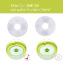 Cat Water Fountain Filters Replacement Filters for Flower Fountain Cat Water Fountain Water Dispenser 12PCS