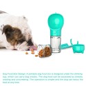 Dog Water Bottle for Walking Portable Pet Travel Water Dispenser Multi-Functional Water Cup Food Box with Poop Shovel