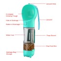 Dog Water Bottle for Walking Portable Pet Travel Water Dispenser Multi-Functional Water Cup Food Box with Poop Shovel