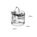 Cat Water Fountain Dog Water Dispenser 1.8L Super Quiet Automatic Pet Drinking Fountain with Faucet Transparent Design