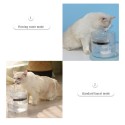 Cat Water Fountain Dog Water Dispenser 1.8L Super Quiet Automatic Pet Drinking Fountain with Faucet Transparent Design