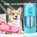 Portable Stretchable Pet Water Dispenser 220mL Dog Water Bottle Pet Travel Water Bottle Bowl Holder Drink Cup Tray Leak Proof Dog Cat Travel Drink Bottle Bowl