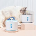 2.4L Automatic Pet Water Fountain with LED Electric USB Dog Cats Pets Mute Drinker Feeder Bowl Pet Drinking Fountain Dispenser