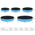 Foldable PVC Dog Cat Pet Swimming Pool Pet Dog Pool Bathing Tub Kiddie Pool, Water Pond Pool for Dogs Cats and Kids in Summer， 80*20cm