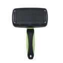 Steel Wire Needle Retractable Brush, Self-cleaning Slicker Brush,For Pet Grooming, Easy to Clean, Suitable for Small and Large Dogs and Cats, Short and Long Hair，Green