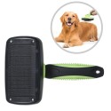 Steel Wire Needle Retractable Brush, Self-cleaning Slicker Brush,For Pet Grooming, Easy to Clean, Suitable for Small and Large Dogs and Cats, Short and Long Hair，Green