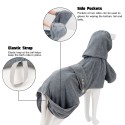 Dog Bath Towel Microfiber Absorbent Quick Dry Oversized Hooded Bath Robe