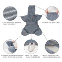 Dog Bath Towel Microfiber Absorbent Quick Dry Oversized Hooded Bath Robe