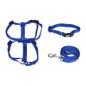 3pcs/Set Dog Collar & Harness & Leash Set Adjustable Collar Harness 1.2m Walking Leash XS/S/M/L Size for Small/Medium/Large Dogs Cats