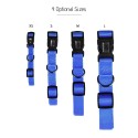 3pcs/Set Dog Collar & Harness & Leash Set Adjustable Collar Harness 1.2m Walking Leash XS/S/M/L Size for Small/Medium/Large Dogs Cats