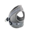 Dog Harness No-Pull Pet Harness Step-in Air Dog Harness, Soft Mesh Cat Harness, Step in Vest Harness Adjustable Outdoor Pet Vest, Reflective Harness for Pet Kitten Puppy Rabbit, (Silver gray,M)