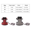 Dog Harness with Bowtie Step-in Vest Harness Leash Set Pet Cat Vest Dog Leash Set for Daily Walking Running Training