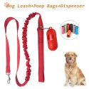 150cm Walking Dog Rope Pet Leash Dog Leash  Reflective Dog Leash Dog Poop Bags with Dispenser