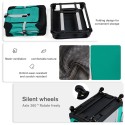 Pet Rolling Carrier Pet Carrier with Removable Wheels Telescopic Walking Handle for Dogs or Cats Weight Less Than 15KG