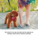 Pet Vehicle Safety Vest Adjustable Soft Padded Mesh Car S-eat Belt Leash with Travel Belt and Carabiner for Most C-ars