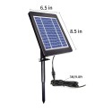 Solar Fountain Pump for Birdbath 6V 3.5W Solar Powered Brushless Submersible Water Pump Built-in Battery LED for Patio Garden Pond Pool