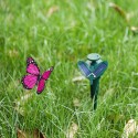 Solar Powered Dancing Fluttering Butterflies Flying Humming Bird Garden Yard Decoration