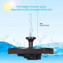 6V 1W Solar Powered Fountain Free Standing Solar DIY Birdbath Fountain Pump Outdoor Floating Water Fountain Panel Kit for Fish Tank Small Pond Garden Patio Lawn Pool