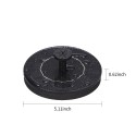 6V 1W Solar Powered Fountain Free Standing Solar DIY Birdbath Fountain Pump Outdoor Floating Water Fountain Panel Kit for Fish Tank Small Pond Garden Patio Lawn Pool