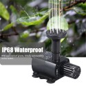 DECDEAL USB Brushless Water Pump with Nozzles Strainer Ultra-quiet Mini DC5V Micro Brushless Water Oil Pump Waterproof Submersible Fountain Pump Aquarium Pond Circulating 150L/H 1.2W Lift 3.28ft