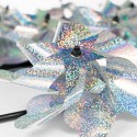 8Pcs Bird Repellent Pinwheels Sparkly Holographic Pin Wheel Spinners Scare Birds and Pests