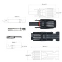 10 Pairs Solar Connectors with Spanner Solar Panel Cable Connectors Male & Female Solar Panel Connectors