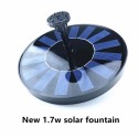 Solar Powered Water Pump 1.7W Solar Panel Water Fountain Bird Bath Small Pond Garden Decoration