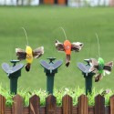 Solar Fluttering Hummingbird Electric Hummingbird Toy Bird for Garden Yard Patio Decoration