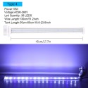 6 Inch Aquarium Light Submersible Fish Tank Light Blue and White Color Clamp Aquarium LED Lighting Fish Tank Clip Light