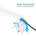 6 Inch Aquarium Light Submersible Fish Tank Light Blue and White Color Clamp Aquarium LED Lighting Fish Tank Clip Light