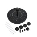 1.5W Solar Fountain Pump with 6 Nozzles Filter Anti-collision Bar Free Standing Water Pump Floating Fountain for Bird Bath Garden Samll Pond