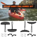 2pcs Kayak Carry Pull Handle with Cord Pad Eyes Screws for Canoe Boat