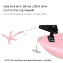 Anchor Lock with Release System Side Deck Mount for Kayaks Canoe Small Boat Fishing