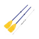 120cm Kayak Paddles ABS Lightweight Paddles Detachable Kayaking Paddles