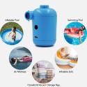 2200Pa USB Electric Air Pump DC 5V Portable Air Pump with 4 Nozzles for Outdoor Camping