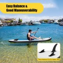 Inflatable Stand Up Paddle Board Non-Slip SUP for All Skill Levels Surf Board with Air Pump Carry Bag Leash Standing Boat for Youth & Adult