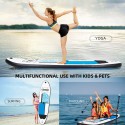 Inflatable Stand Up Paddle Board Non-Slip SUP for All Skill Levels Surf Board with Air Pump Carry Bag Leash Standing Boat for Youth & Adult