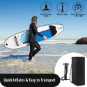 Inflatable Stand Up Paddle Board Non-Slip SUP for All Skill Levels Surf Board with Air Pump Carry Bag Leash Standing Boat for Youth & Adult