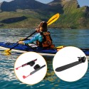 2Pcs Adjustable Locking Kayak Foot Braces Pedals with Tail Rudder Foot Control Direction Steering System Tool Kit
