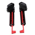 2Pcs Adjustable Locking Kayak Foot Braces Pedals with Tail Rudder Foot Control Direction Steering System Tool Kit