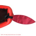 Kayak Flag with Webbing Travel Warning Flag for Boat Canoes Safety Accessories