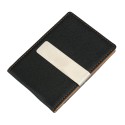 New Fashion Men Money Clip Faux Leather Slim Wallet ID Credit Card Holder Cash Clip