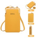 Women Wallet Solid Crossbody Phones Bag Card Holder with Zipper Adjustable Belt Small Shoulder Bag Fashion Purse