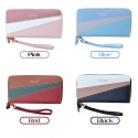 Women Purse Splicing Phones Bag Card Holder with Zippers Fashion Wallet Handbag